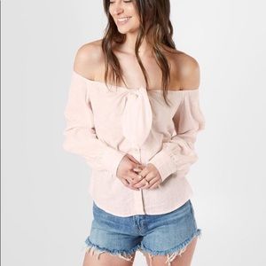 NWT Free People Hello There Off the Shoulder Top